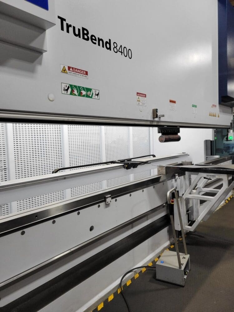 TruBend 8400 bending machine in a workshop